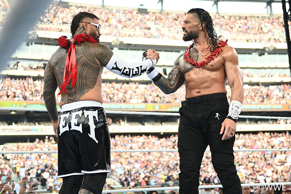 8/3【WWE】レインズがオープニングマッチ登場 ジェイと組んでリード