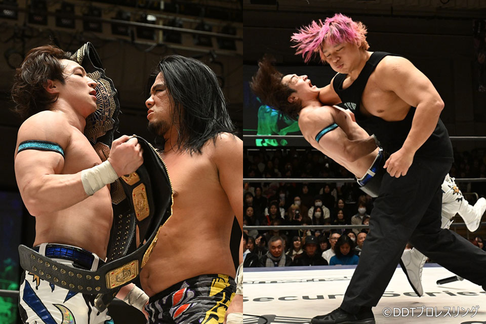 フロレスカ 1/25【DDT】上野が変則3WAYマッチでUNIVERSAL陥落もKO-D王座死守 3・22