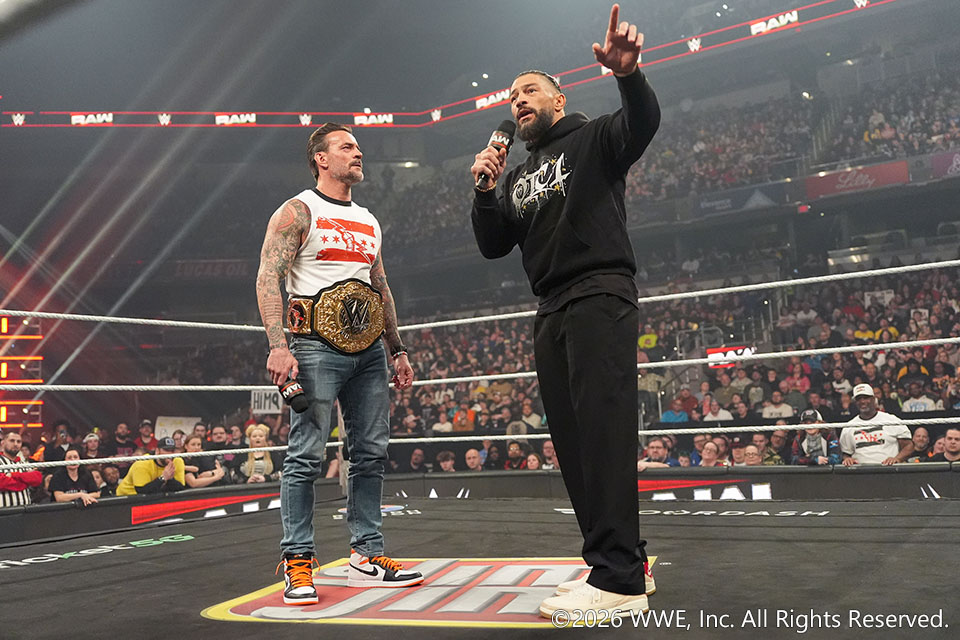 3/3【WWE】レッスルマニア世界ヘビー戦へ舌戦 レインズ「俺が戴冠