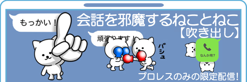 会話を邪魔するねことねこ特集