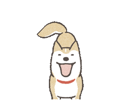 のばされわんこの動くスタンプ / 04