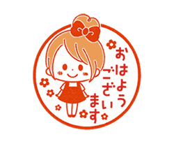 「動く♪ おだんごガール ハンコ風 / 09」