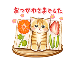 「ちっちゃい猫のスタンプ☆日常会話 / 03」
