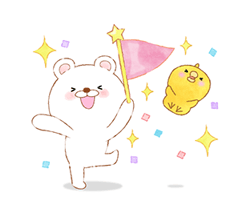 「BIG★優しいうさぴのナチュラルスタンプ / 34」