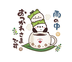 まるいやつらとトリさん 梅雨2 / 05