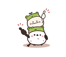 まるいやつらとトリさん 梅雨2 / 08