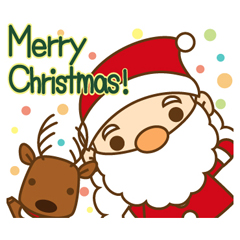 サンタさんとトナカイ特集 有名スタンプ取り放題