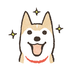 「のばされわんこの動くスタンプ / 08」