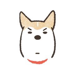 「のばされわんこの動くスタンプ / 06」