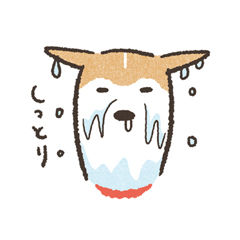 「のばされわんこの動くスタンプ / 08」