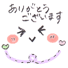 えんぴつ書きのほっこり顔文字 壁紙 有名スタンプ取り放題