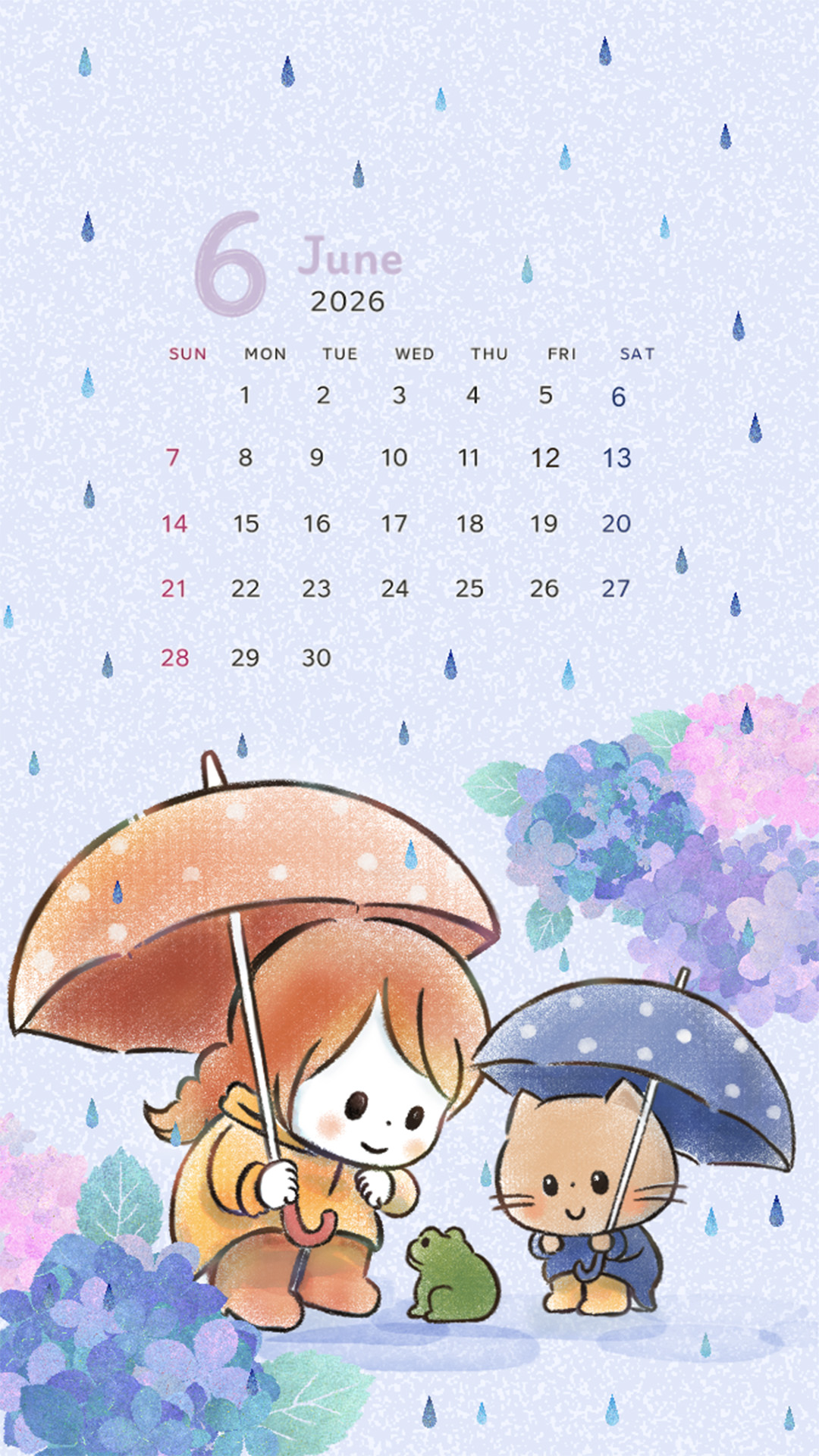 「2026年6月カレンダー」